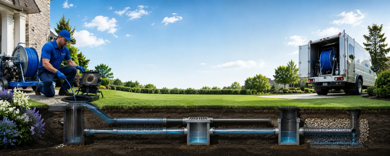 Outdoor drain cleaning information for Jay, NY